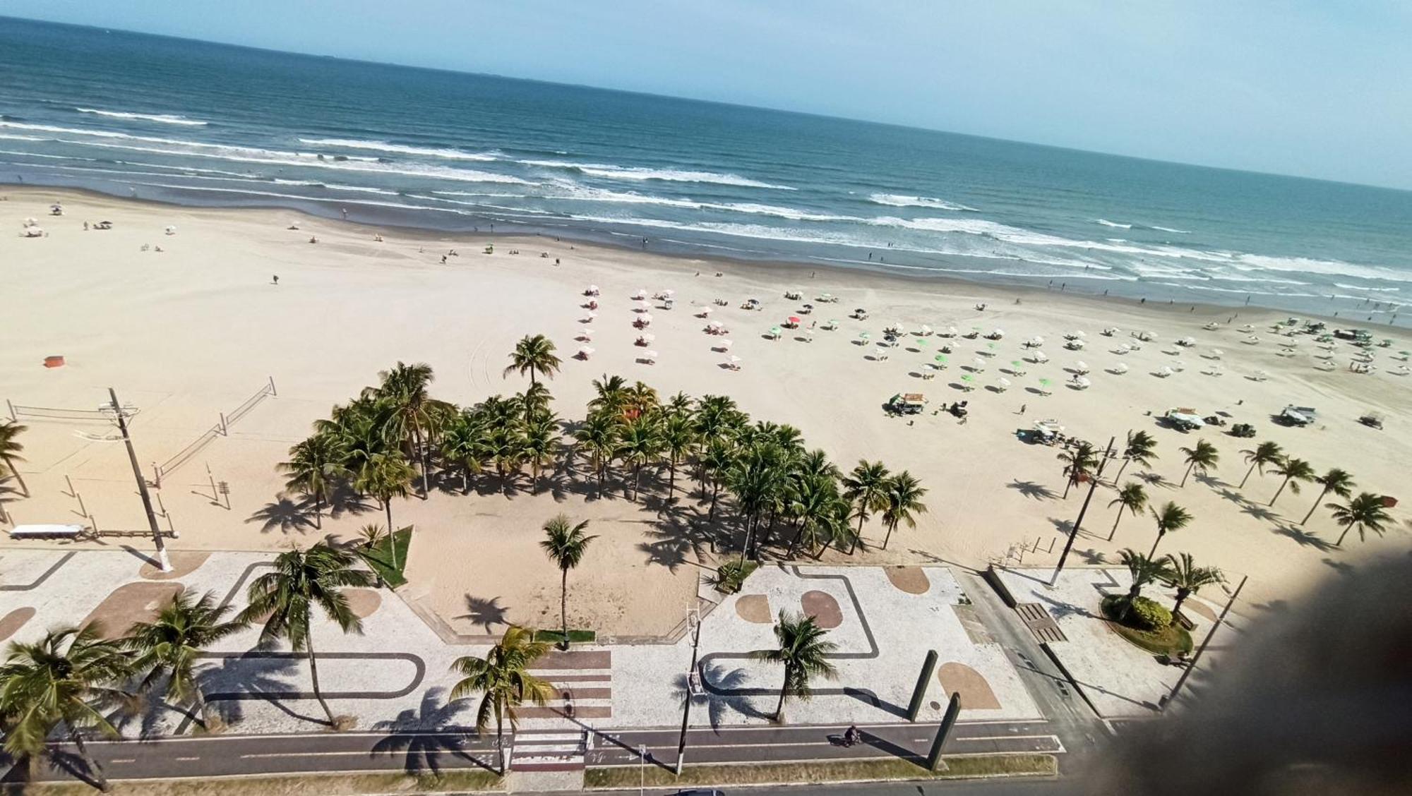 Apartamento De Frente E Com Vista Para O Mar Praia Grande  Kültér fotó