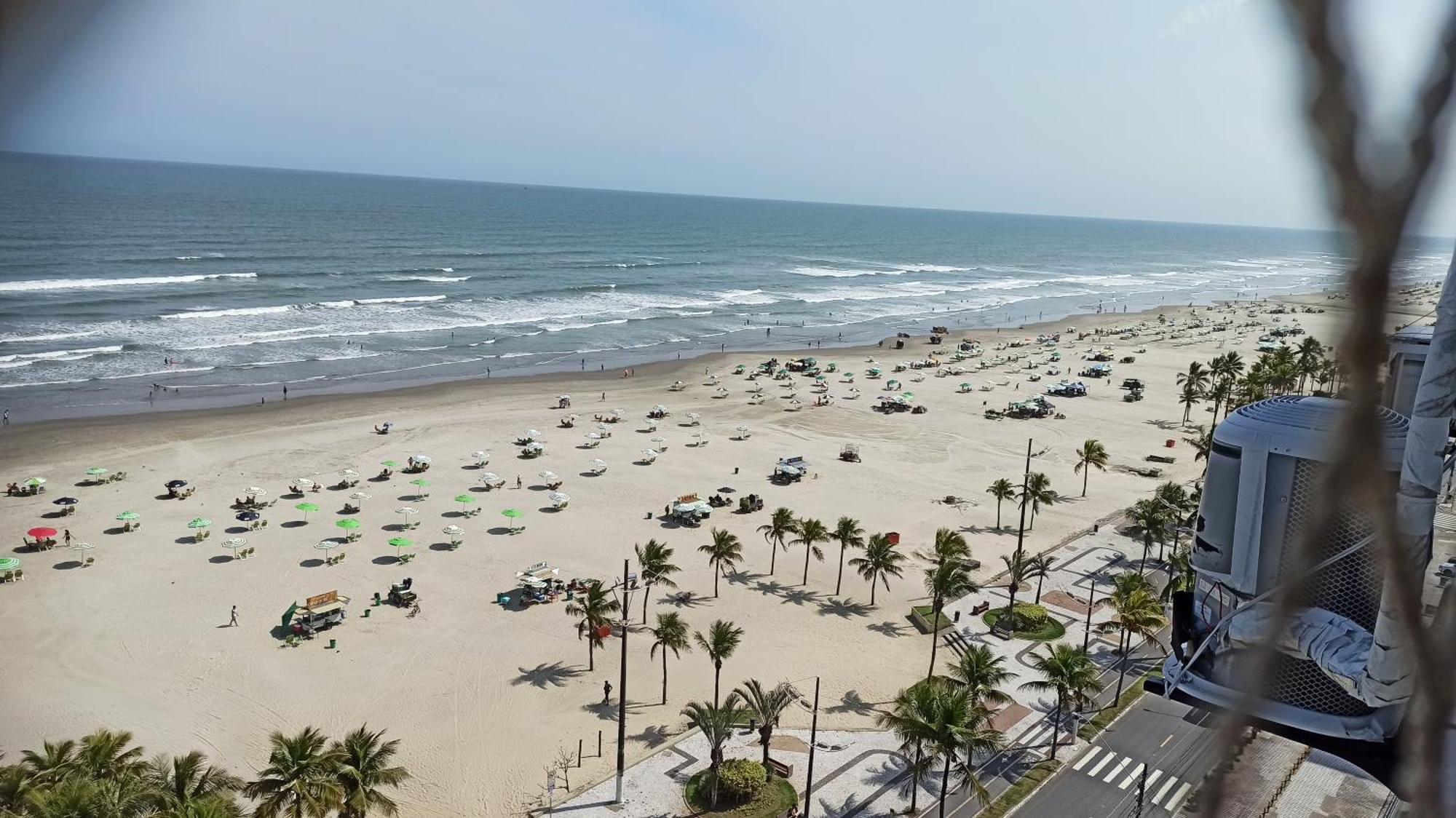 Apartamento De Frente E Com Vista Para O Mar Praia Grande  Kültér fotó